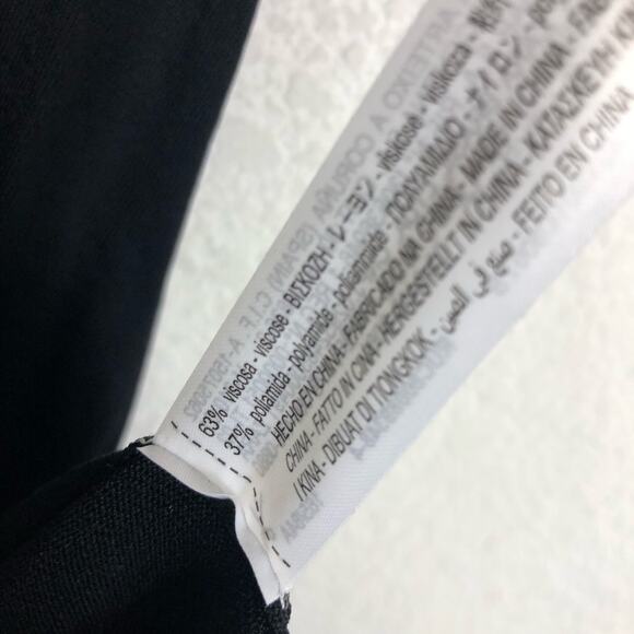 Zara Cowl Neck Black Knit Maxi Dress Small Low Back Resort Wear Minimalist - Picture 6 of 13